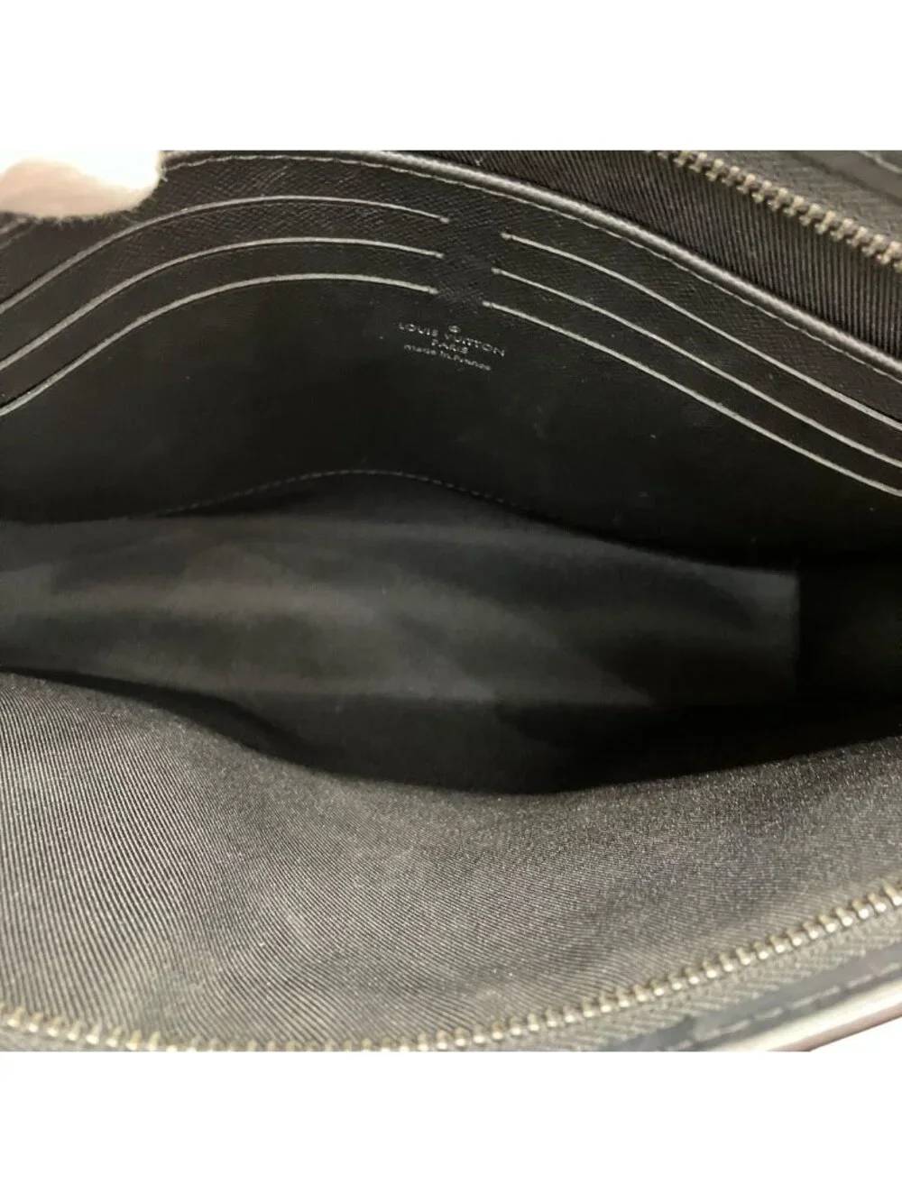 Louis Vuitton Pochette Voyage MM Monogram Eclipse Second Bag Canvas